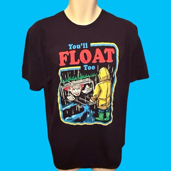 “IT” PENNYWISE Clown Movie Character T SHIRT “You'll Float Too” Size 2XL #129 - Picture 1 of 3